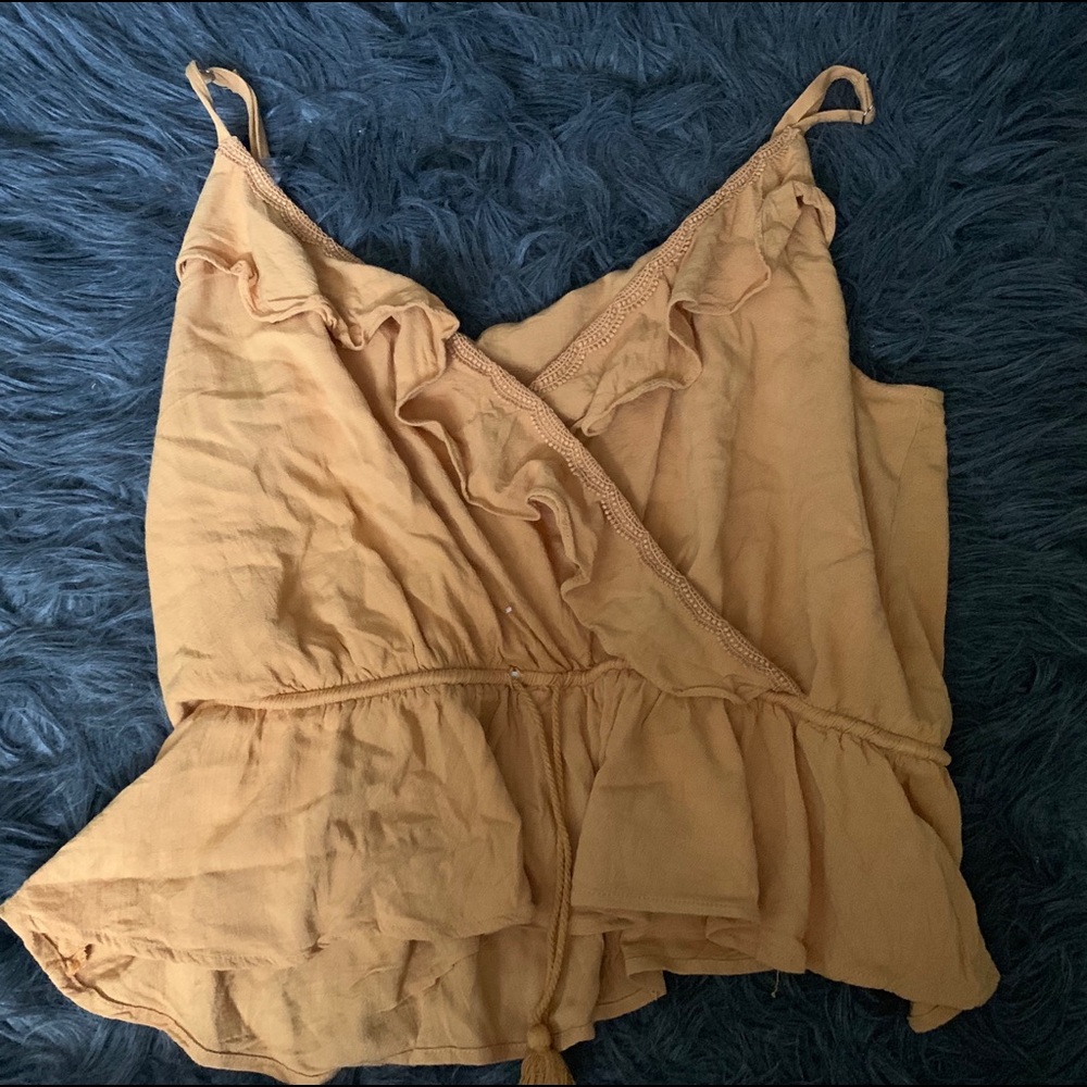Mustard Spaghetti Strap Top